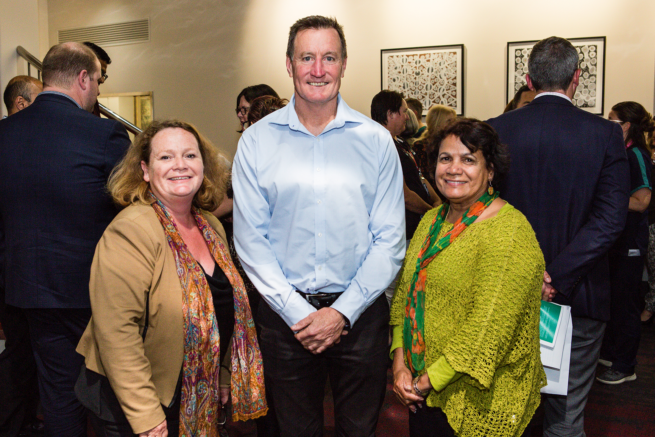 L-R: Diane Barr (Executive Director AKG), John Worsfold and Christine Parry (Aboriginal Health Officer)